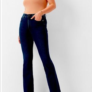 Express Supersoft Barely Boot Jeans, Mid Rise